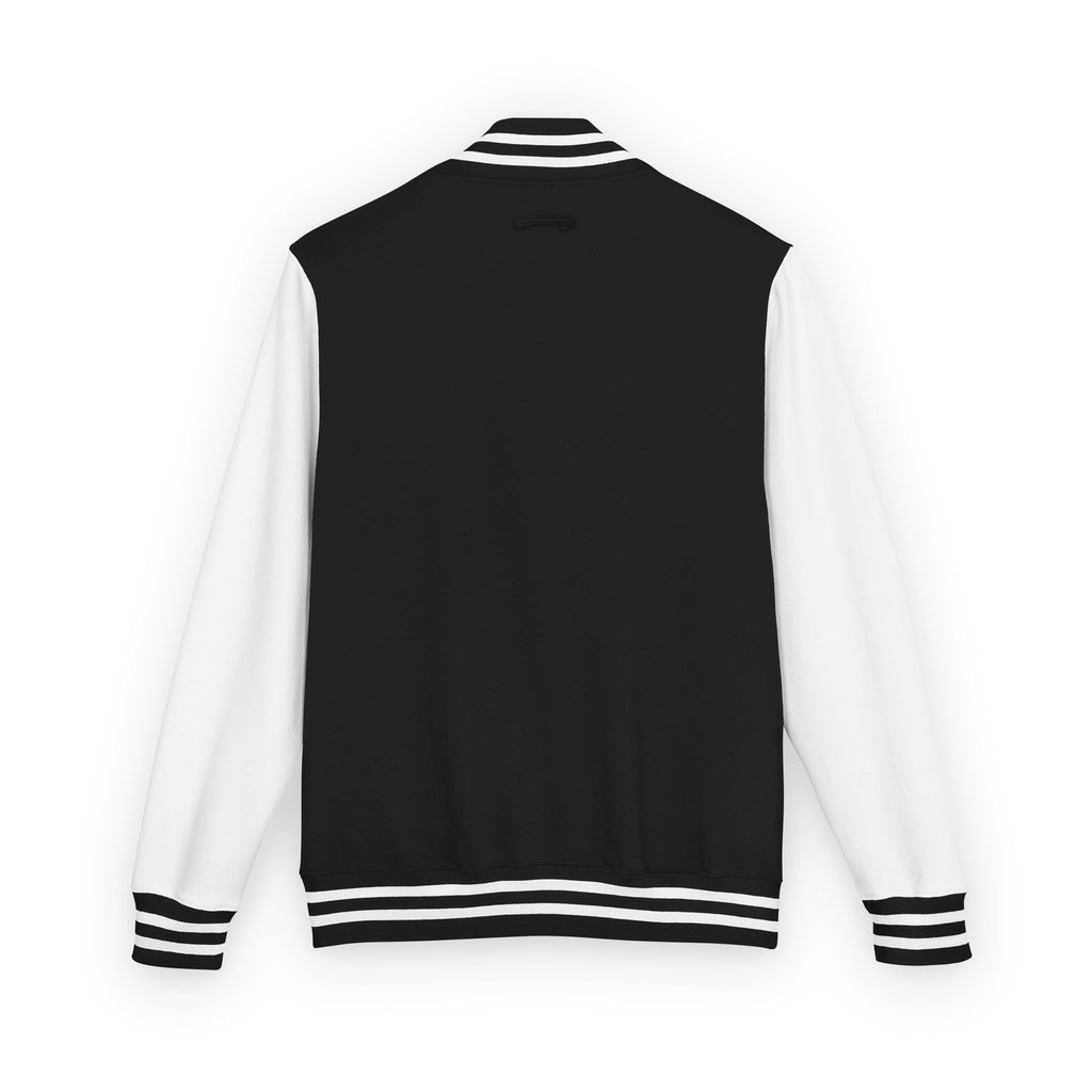 SANTINO Black & White Letterman Jacket