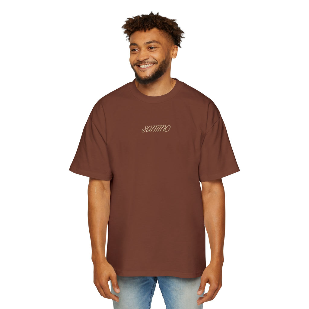 Minimalist 'SANTINO' Oversized Tee — Plain T-Shirt
