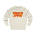 SANTINO Retro 'Crafty Work' Graphic Sweatshirt – Vintage Bubble Letter Crewneck