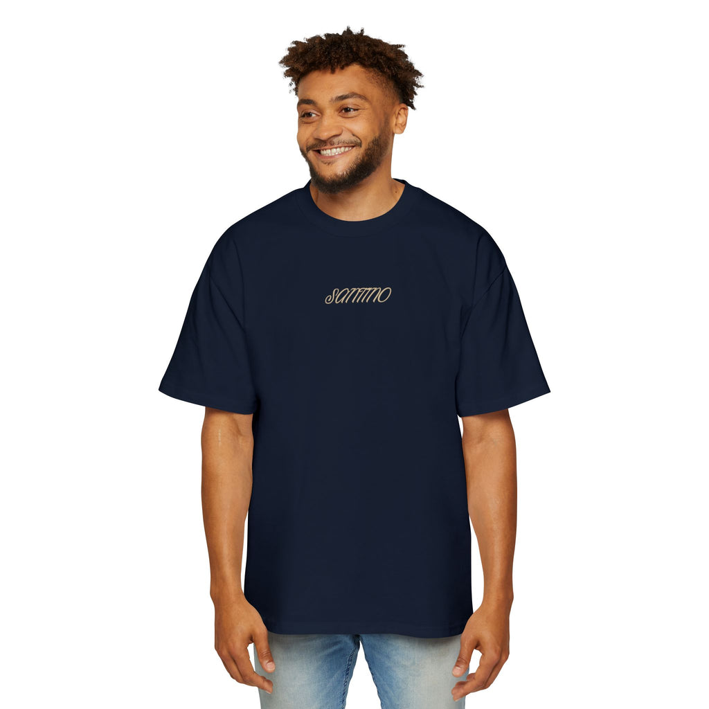 Minimalist 'SANTINO' Oversized Tee — Plain T-Shirt