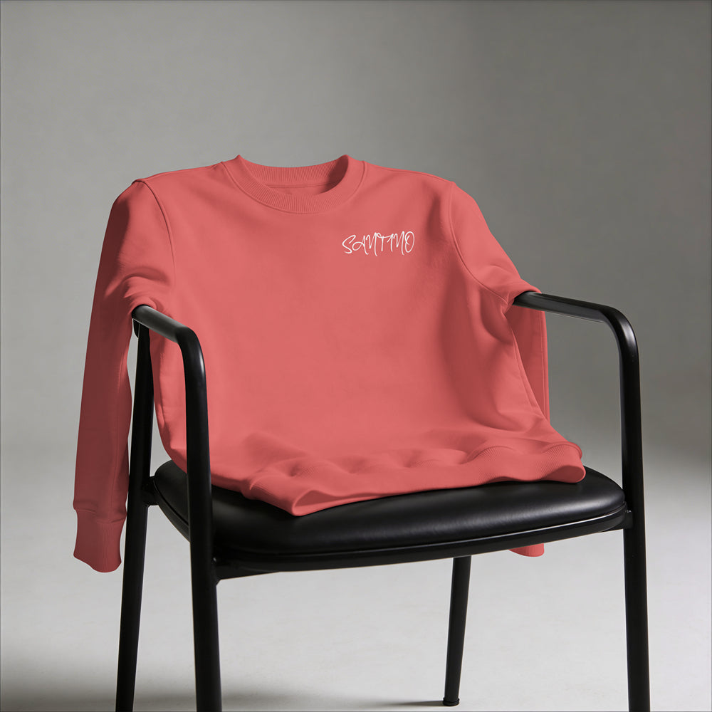 SANTINO Sweatshirt with Chest Logo — Crewneck