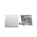 SANTINO Gold Square Cufflinks – Minimal Classic Dress Shirt Accessory – SNTVL
