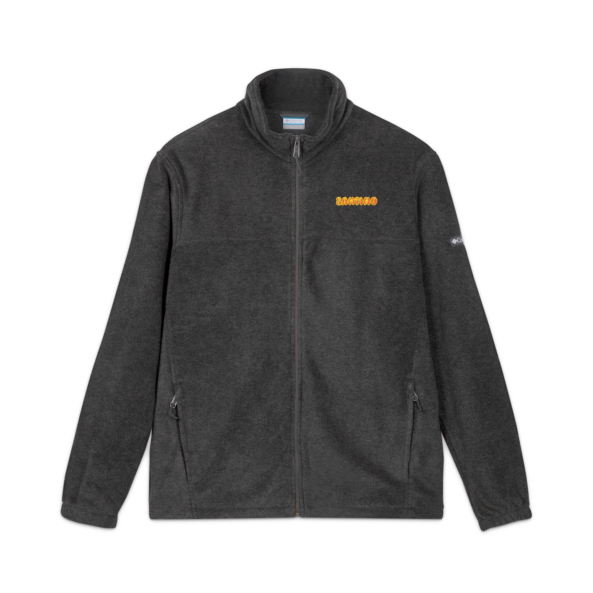 SANTINO Embroidered Fleece Jacket — 'Not for Everyone' Retro Flame Design