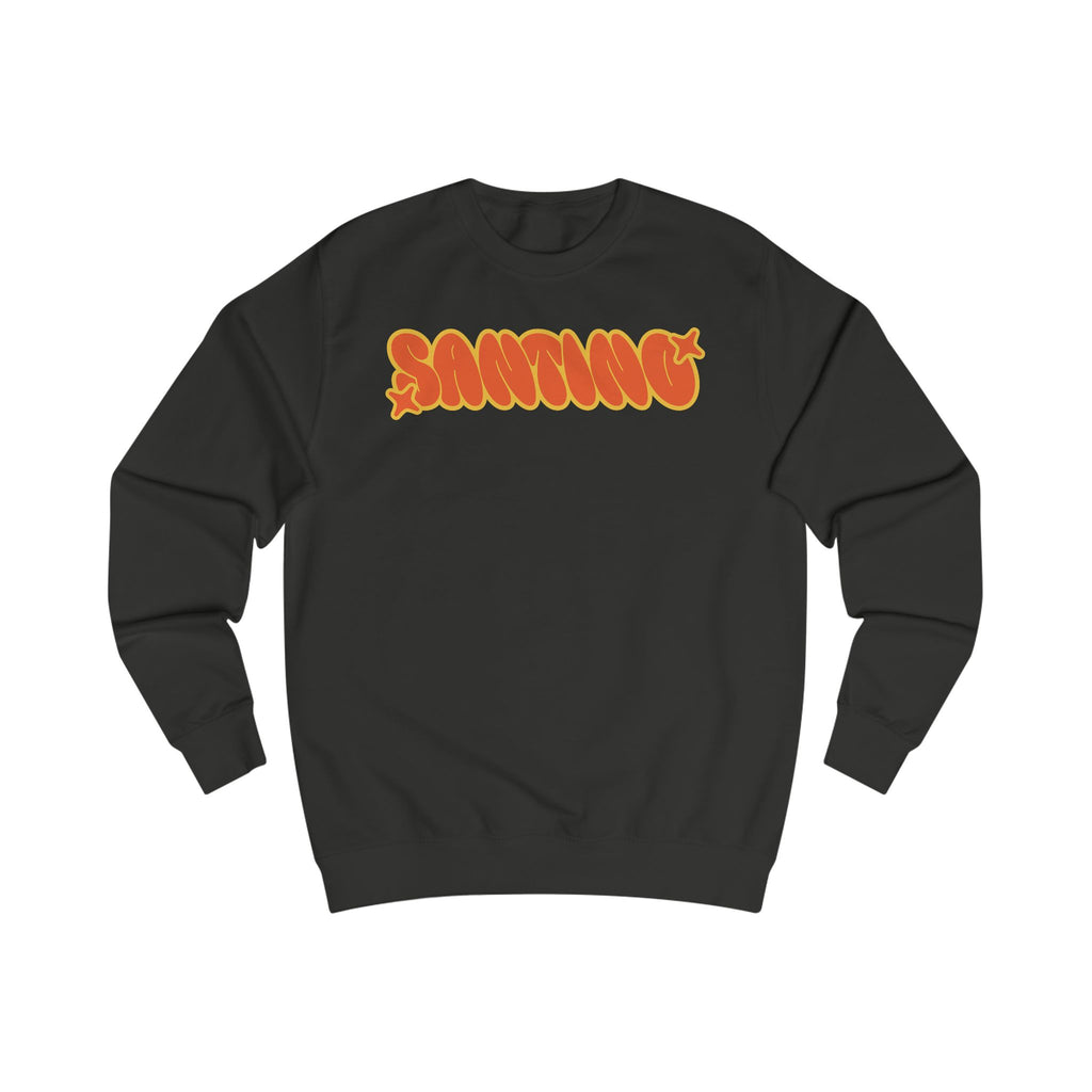 SANTINO Retro 'Crafty Work' Graphic Sweatshirt – Vintage Bubble Letter Crewneck