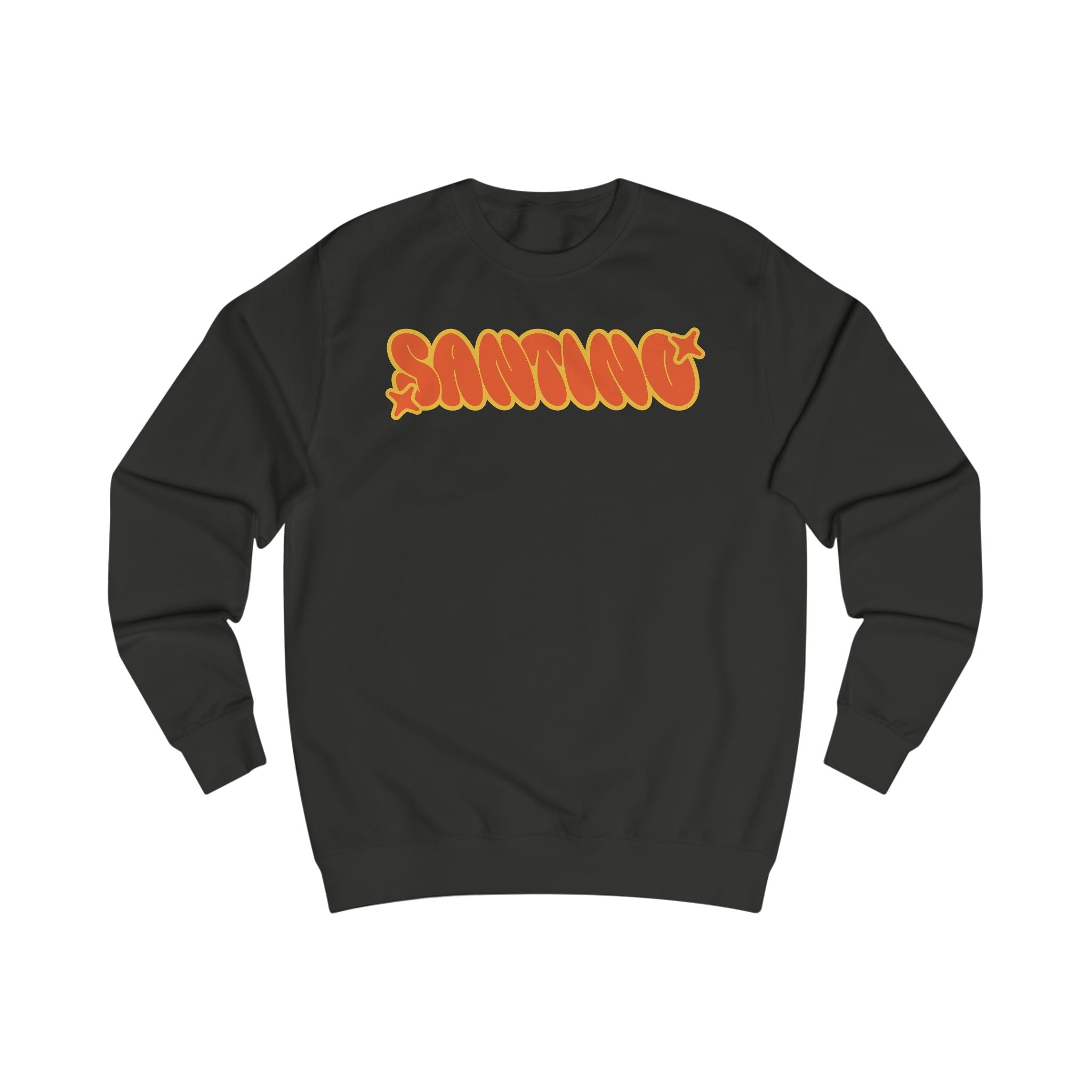 SANTINO Retro 'Crafty Work' Graphic Sweatshirt – Vintage Bubble Letter Crewneck