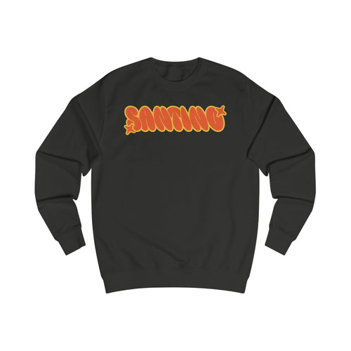 SANTINO Retro 'Crafty Work' Graphic Sweatshirt – Vintage Bubble Letter Crewneck