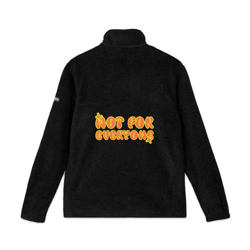 SANTINO Embroidered Fleece Jacket — 'Not for Everyone' Retro Flame Design