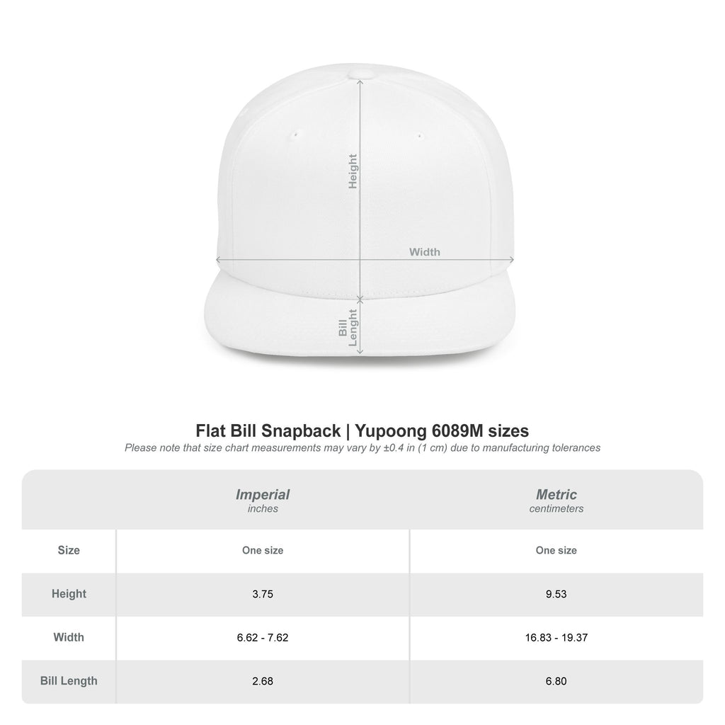 SANTINO Flat Bill Snapback Hat — Distressed Script Logo Streetwear Cap