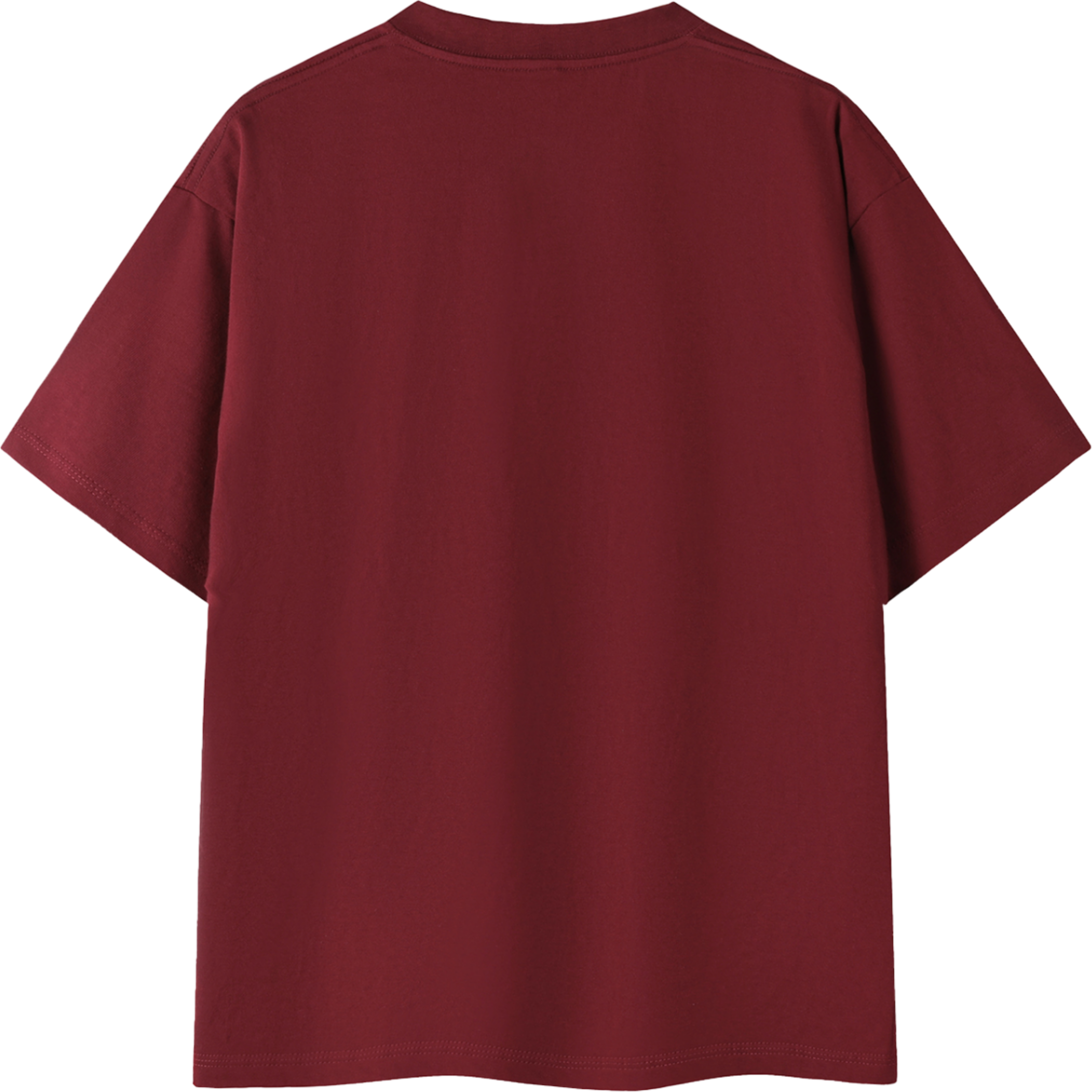 Basic Merlot Cotton T-Shirt