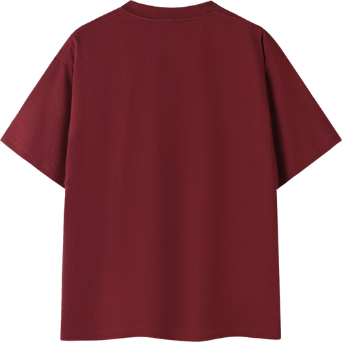 Basic Merlot Cotton T-Shirt