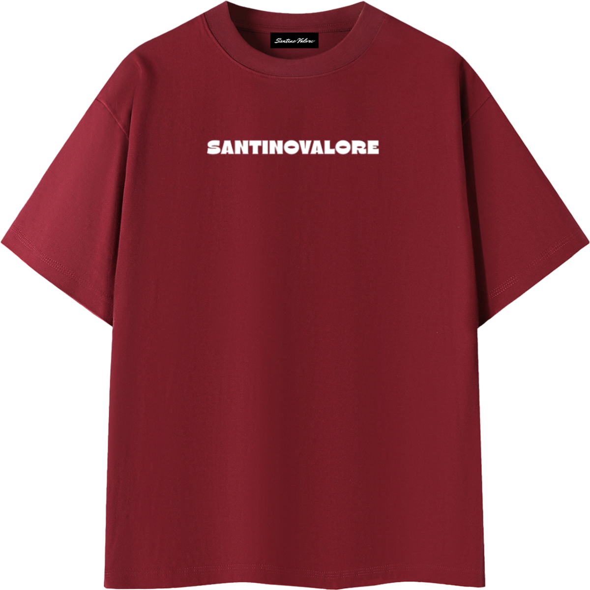 Basic Merlot Cotton T-Shirt