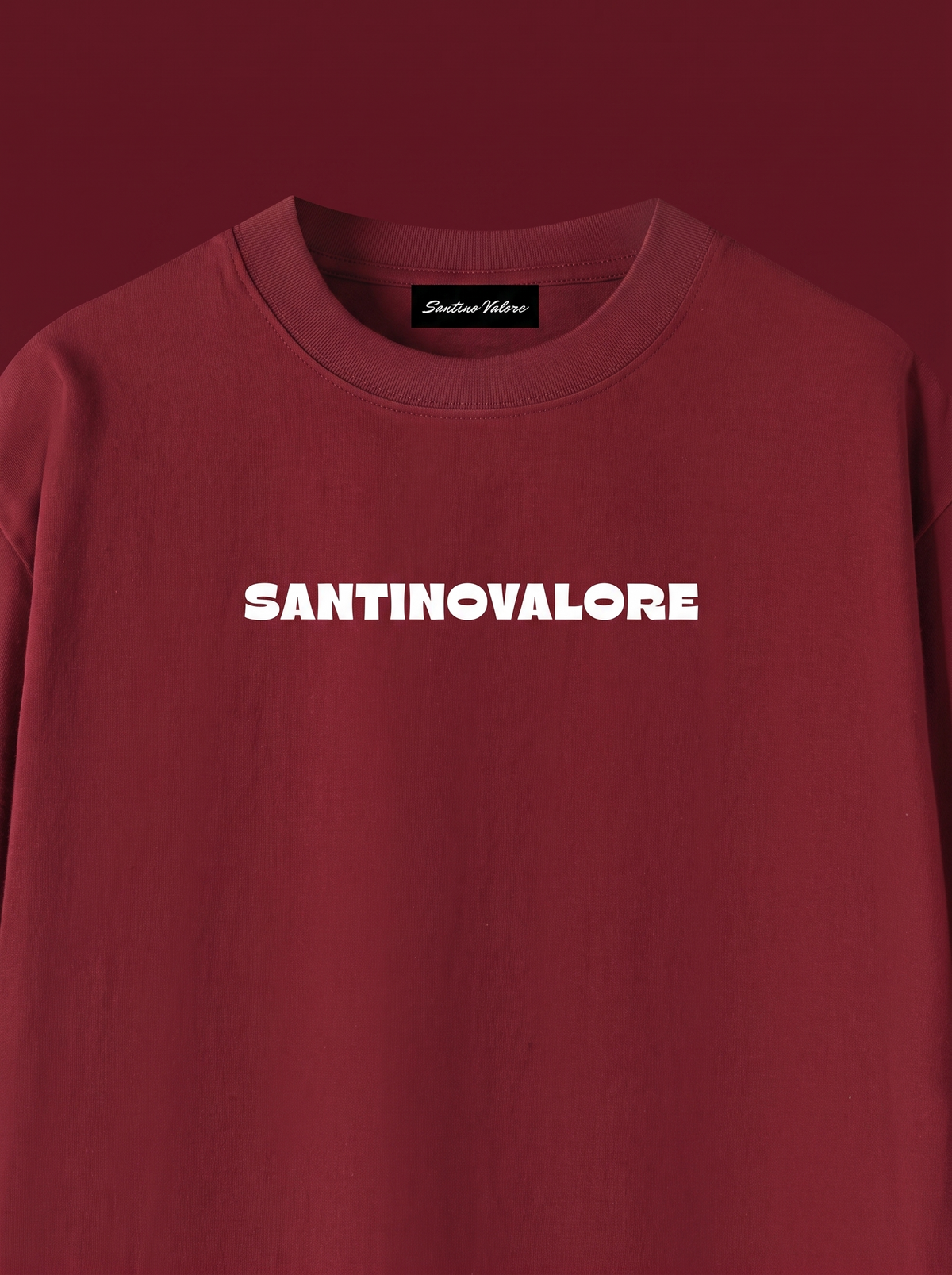 Basic Merlot Cotton T-Shirt